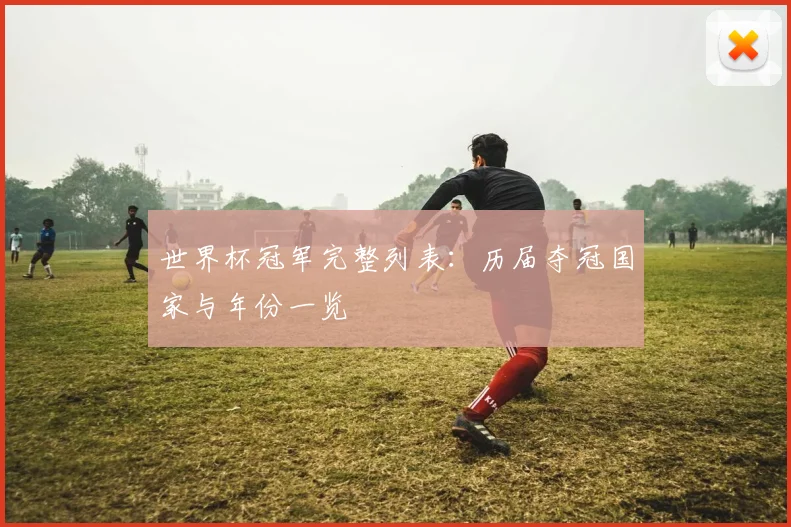 世界杯冠军完整列表：历届夺冠国家与年份一览